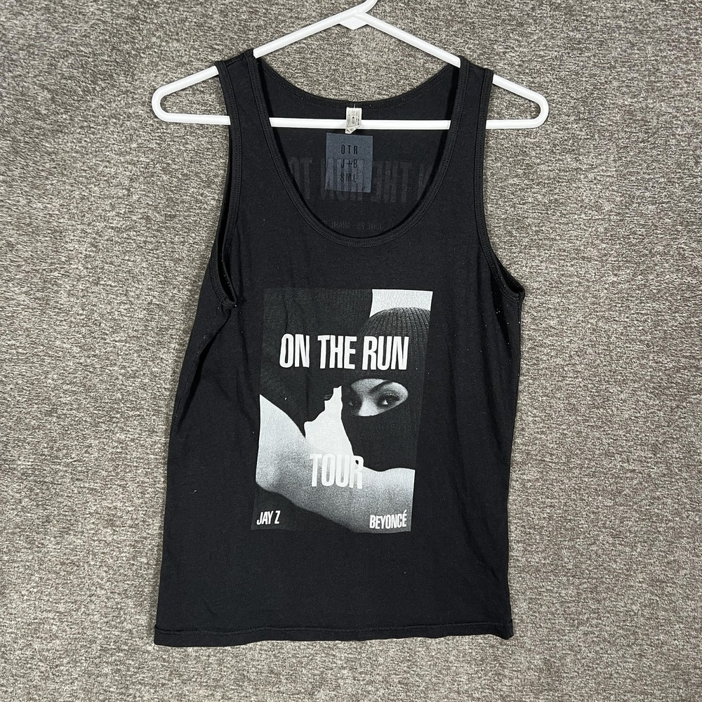OTR Tank‎ Top Mens Small Black On The Run Tour Jay Z Beyoncé Concert Music